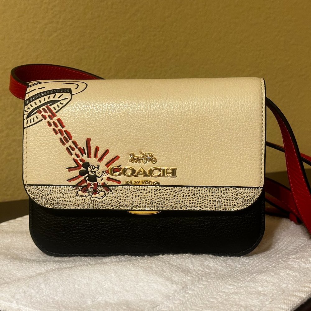 Coach C6905 X Keith Haring Disney UFO Brynn Crossbody Like New